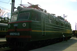 Кадр 11. Электровоз ВЛ60к-649 в Новосибирском ж.д. музее.