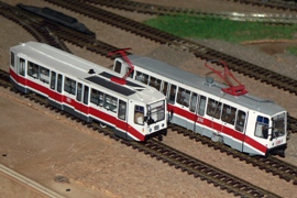 Кадр 40. Модели трамваев КТМ-8К (71-608К) из колл. Л.Мощевитина.