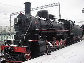 Паровоз Еа-2450 в музее в Москве.