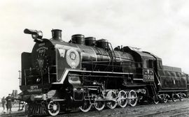 Паровоз СО17  с тендером типа Эм после ремонта на Полтавском ПРЗ, 1949 г.