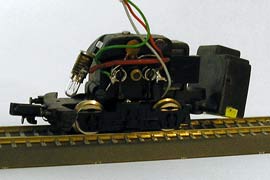 Рис.5. Моторная тележка электровоза Е40 (вид со снятым корпусом).