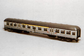 Рис. 12. Модель пассажирского вагонан 1/2 класса ABg DB