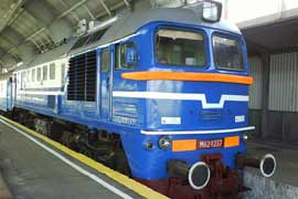 Кадр 3. Тепловоз М62-1237 с поездом Калининград - Гдыня - Берлин.