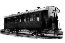Кадр 2. 14-метровый пассажирский вагон постройки 1926 г. (завод 