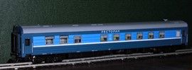 Кадр 21. Модель вагона-ресторана в окраске фирменного поезда 