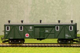 Кадр 4. Модель вагона-аптеки в составе санитарного поезда.
