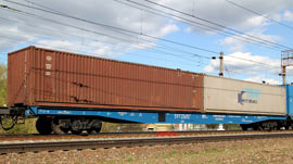 Кадр 2. Прототип: платформа для перевозки контейнеров мод. 23-496-07.